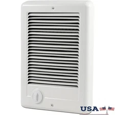 1000W Wall Heater Fast Heating Adjustable Thermostat Safety Shutoff Easy Install