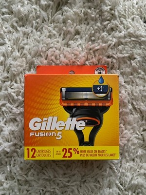 Gillette Fusion 5 Razor Blades 12 Cartridges - Sealed - Genuine- New