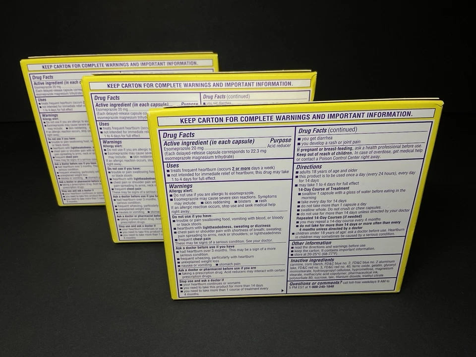 🔥 LOTE DE 3 Nexium 24 Horas Transparente Minis 3 X 42* TOTAL* 126 Cápsulas EXP 2/27+ Foto 2 de 3