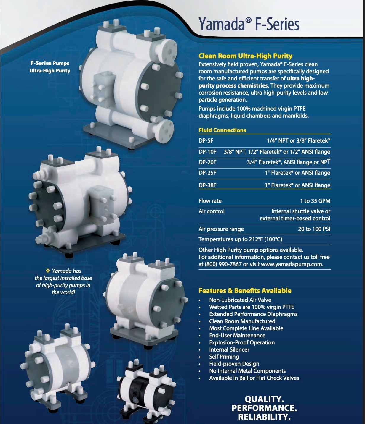 Yamada DP-20F High Purity Pump