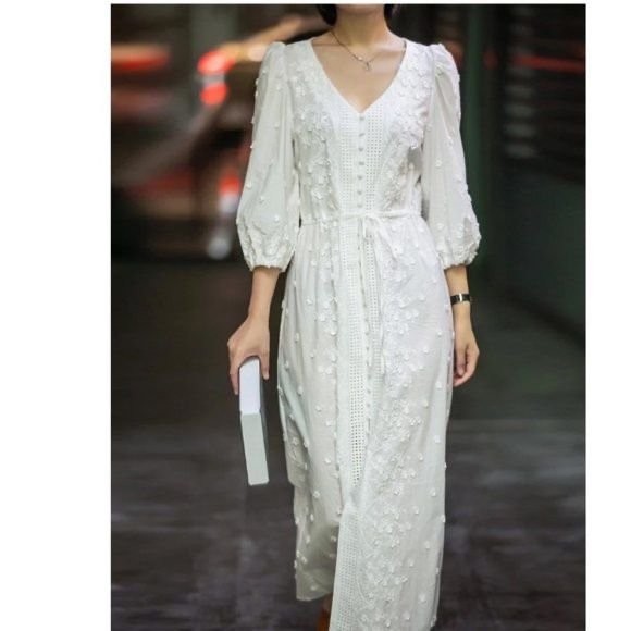 Women Maje Dress White 36