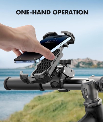 Upgrade Motorcycle Phone Mount - 360° Rotatable Holder with Quick Lock Feature - Picture 7 of 10
