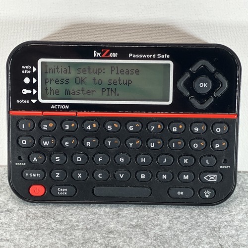 Rec Zone Password Safe Factory Reset Ready To Store Passwords Model 595 Clean