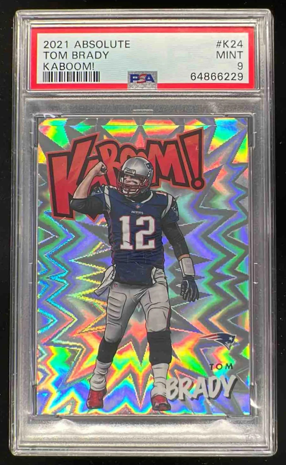 2021 Panini Absolute Kaboom #K24 Tom Brady PSA 9