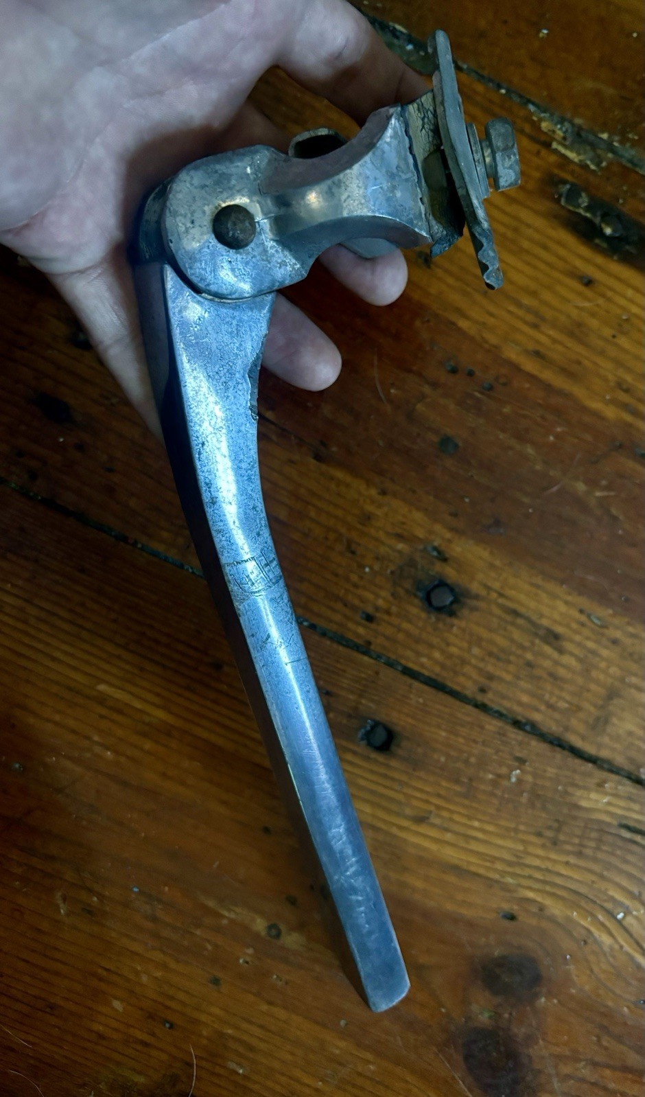 Rare Strange Bicycle Kickstand Slightly Polished, Spring Loaded , Aluminum 🤓