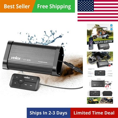 Marine Bluetooth Amplifier Waterproof Class D Amp UTV Amp 4 Channel with Cont...