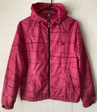 New Balance hooded windbreaker jacket - women's size L - full zip - pink
