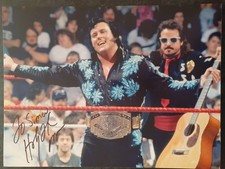 THE HONKY TONK MAN - Signed 16x12 Photograph - SPORT - WRESTLING