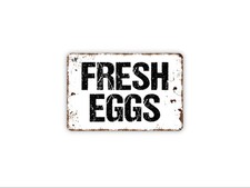 Fresh Eggs Sign  Rustic Farmhouse Kitchen Wall Decor  Farm Fresh Egg Coop