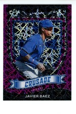 2021 Panini Chronicles #6 Javier Baez Crusade Purple Velocity