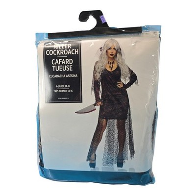 Horror Killer Cockroach Adult Costume Size XL 14-16 Halloween Party Dress Up