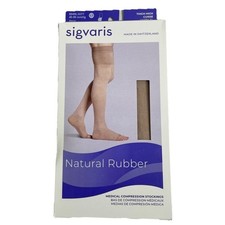 Sigvaris Natural Rubber Open Toe Thigh High B...
