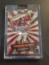 2025 Wild Card Comix Fernando Mendoza Rookie Undefeated Indiana 1/2 