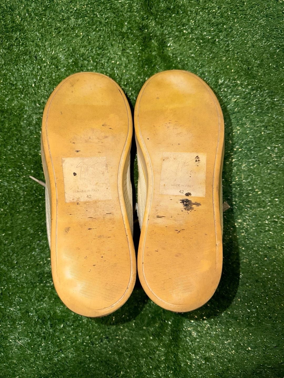 Giuseppe Zanotti Gail Beige Python Embossed Leath… - image 6