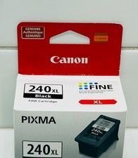 Original Genuine Canon Pixma 240XL Black Printer Ink Cartridge New In Box OEM