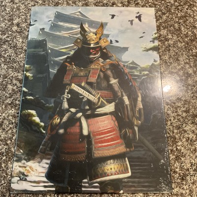 Displate Samurai Metal Poster 12.5x18 W/ Signature, New.