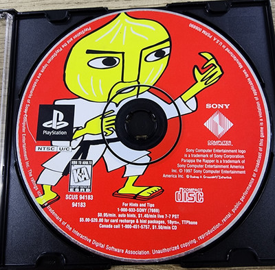 USED AUTHENTIC WORKING -) PARAPPA THE RAPPER (- GAME DISC ONLY - PS1