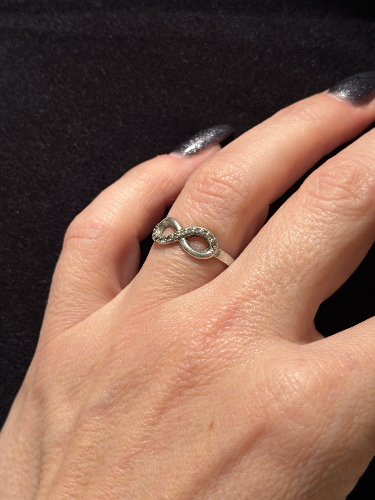 Silver Infinity Ring, size K1/2#115 image 2