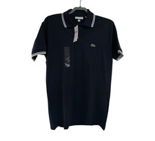  Lacoste Classic Fit Polo Shirt -Navy Blue- 3-S New With Tags 