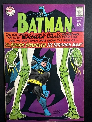 Batman #195 1967 DC Comics Silver Age 1st Print Vintage VG *A10