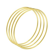 Metal Craft Circle Rings 100mm 4" OD for DIY Garlands, 4pcs