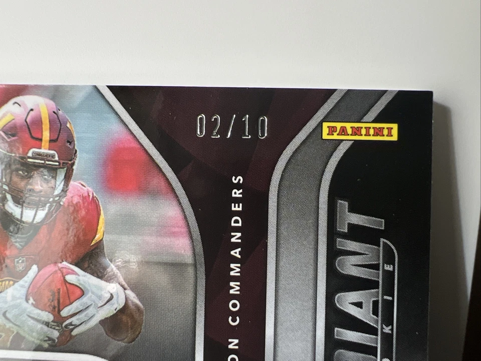 2022 Spectra Brian Robinson Jr. /10 Radiant Rookie RPA Neon Black Light NFL - Image 3 of 3