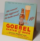 1940s Beer Sign Old Vintage Goebel Bantam Beer Advertising Sign Detroit Michigan — photo 1