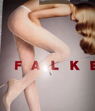 FALKE 41282 Diamond Net Fashion Tights Color: Powder Size: Medium 41282