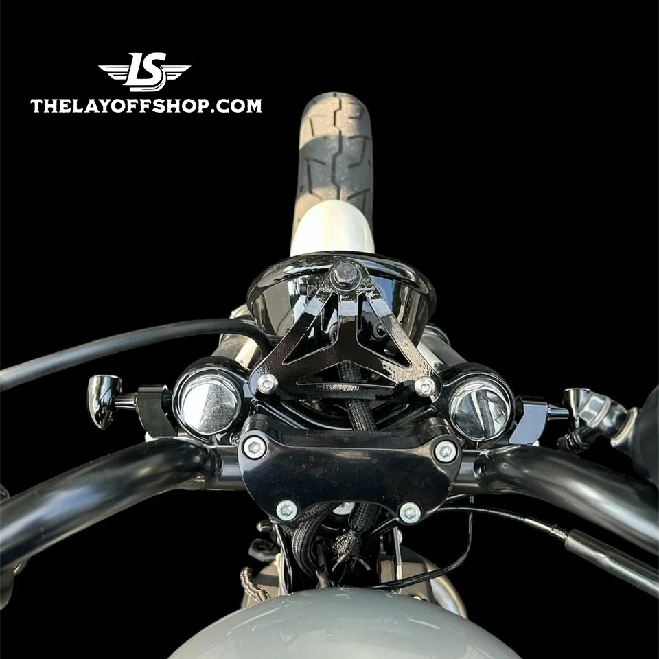 Soporte de faros Harley para horquillas Sportster y Dyna modelos 39MM Foto 3 de 4