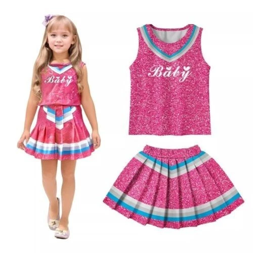 Ladies Glee Cheerleader School Girl Fancy Dress Uniform Party CostumeOutfit gift - Image 3 of 4