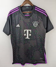 FC Bayern Munich Jersey Mens Large Black Purple Adidas UEFA Soccer Number 10