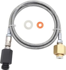 Soda Machine Co2 Adapter with High Pressure Stainless Steel External Hose, CG...