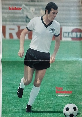7 Poster-A3 Nationalspieler 70er-Jahre: Beckenbauer, Müller, Grabowski u.a