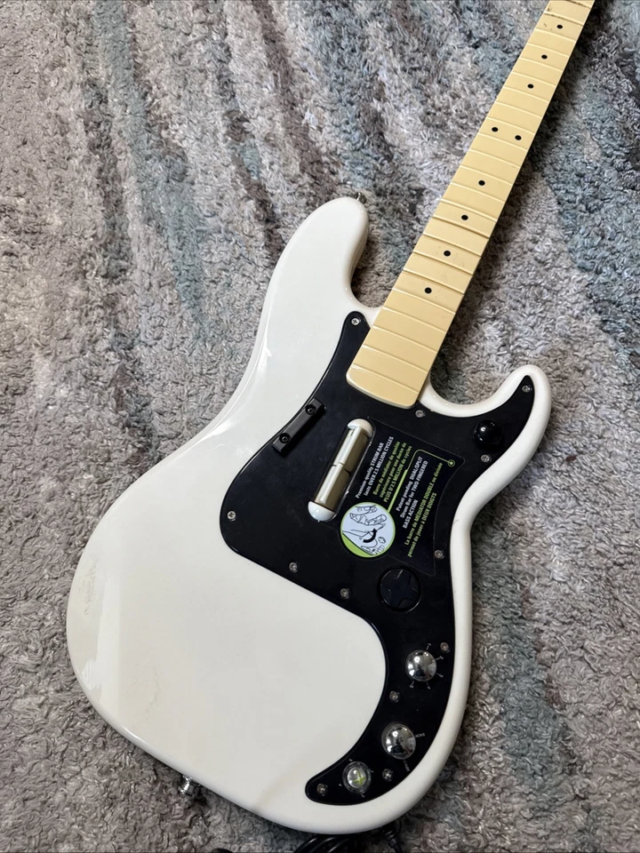 Rock Band Fender Precision Bass Replica Wired Guitar + Strap ~ Xbox ~ RARE - Image 2 of 4