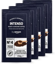 by Amazon Ground Coffee Caffè Intenso Light Roast 1kg (4x250g) Rainforest Allian 19.31 per kilo