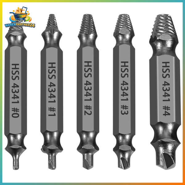 Schraubenausdreher Set 5-Teilig Hss 4241 FüR BeschäDigte Schrauben-image