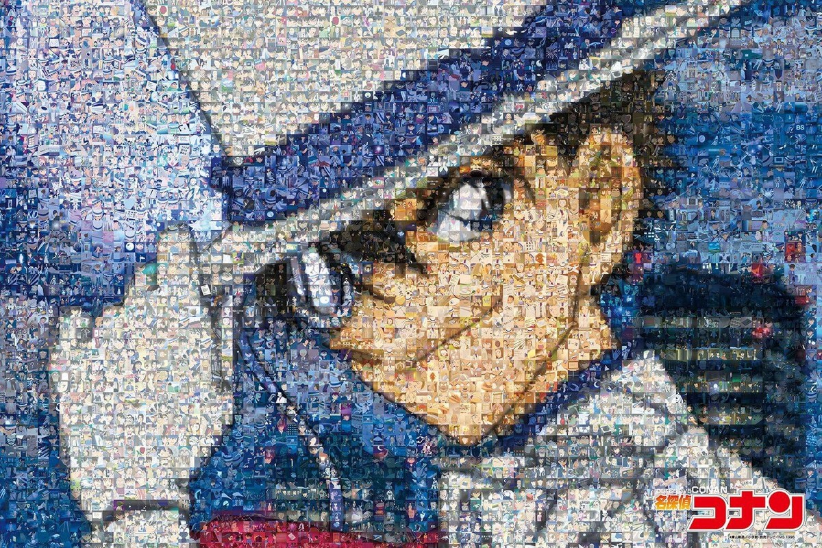 MANAZASHI イラストコレクション 1000ピース ENSKY One Piece Luffy Mosaic Art 1000 Piece Jigsaw Puzzle