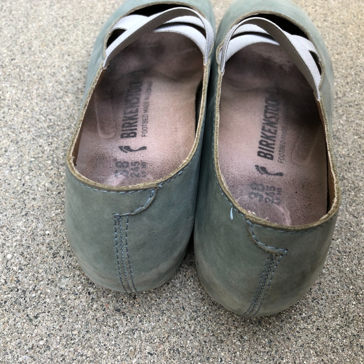 BIRKENSTOCK Santa Ana Ballerina Shoes 38 Women's Nubuck Mary Jane