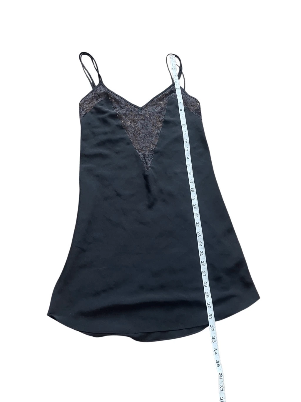 UNDERCOVER Abito slip Victoria's Secret nero in pizzo taglia S