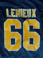 CCM Replica Hockey Jersey Pittsburgh Penguins #66 Mario Lemieux Mens Size XL