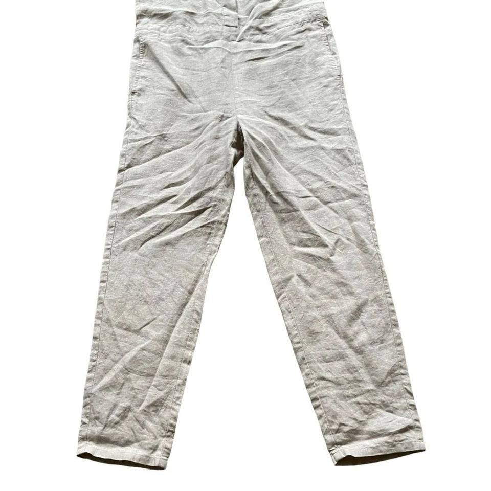 Mono Eileen Fisher Orgánico Lino Cuello Redondo Mujer’s Talla Extra Pequeño Foto 3 de 4