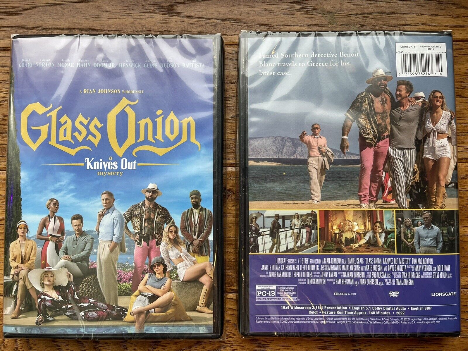 Glass Onion (2022), New, Sealed DVD