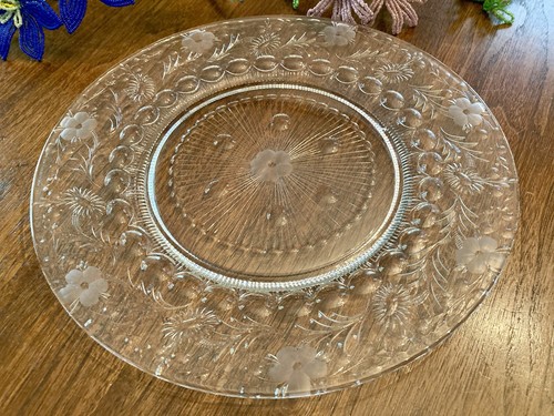 Seneca Crystal Stunning Berkeley Pattern Cut #779 Set (6) Salad Plates - Picture 6 of 6