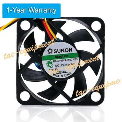 SUNON HA40101V4-0000-C99 DC12V 0.8W 40X40X10MM 3Pin DC Brushless Cooling Fan