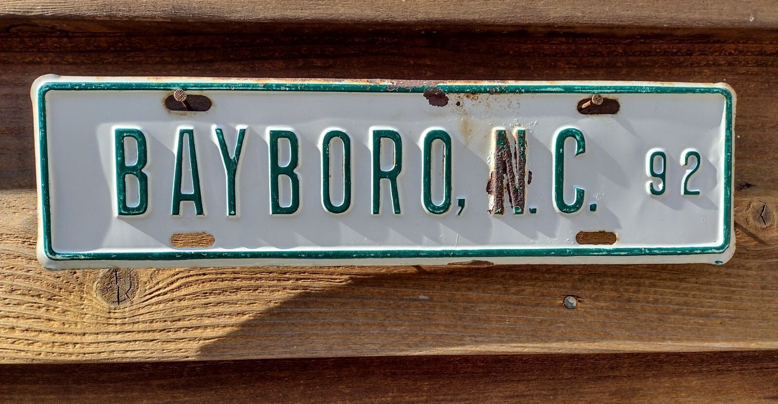 Bayboro, NC City License Plate 1992 eBay