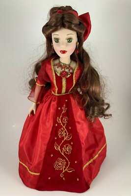 beauty and the beast porcelain doll