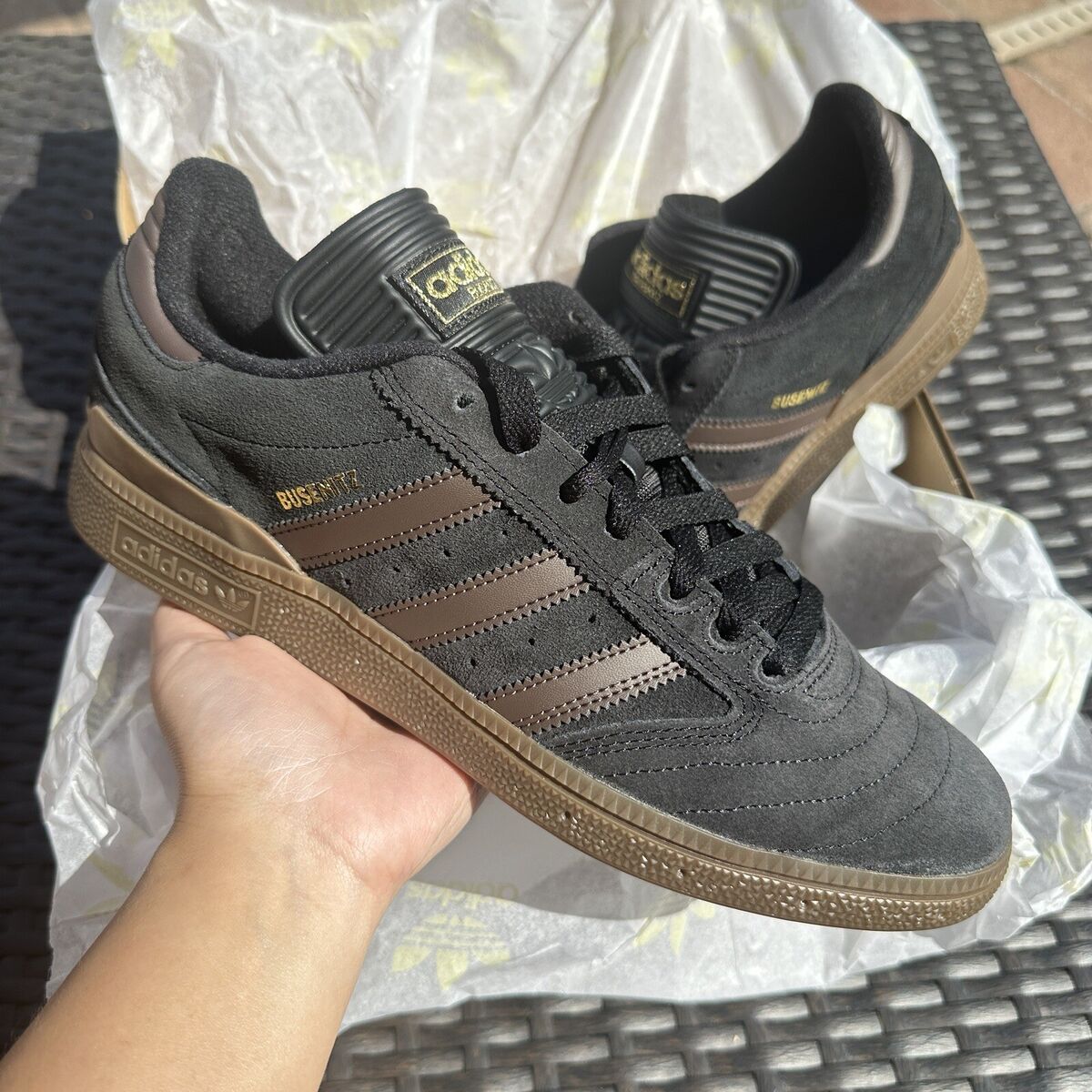 Adidas Busenitz Pro Black Brown Gum Men's Athletic Shoes Adidas Busenitz Pro Black Brown Gum Men's Athletic Shoes