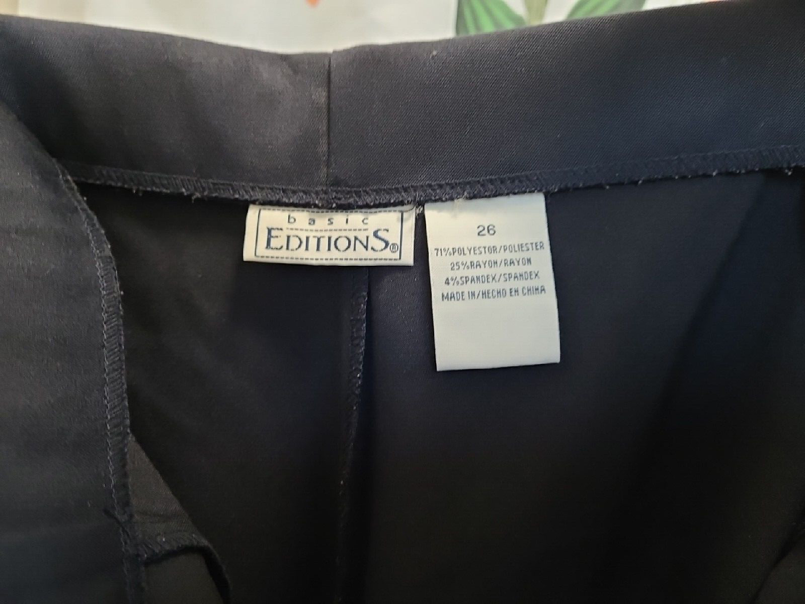 Basic Editions Women's Plus Size 26 Pull On Stret… - image 5