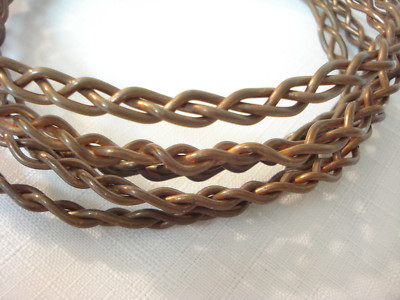Custom Hand Braided 72'' Aged Solid Core Copper CU Wire 6 oz Length Metal Work
