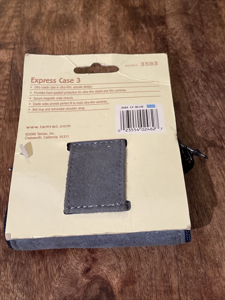 Tamrac Express Compact Camera Case 3. Blue (3583) UK Stock Suede Leather - Image 2 of 2